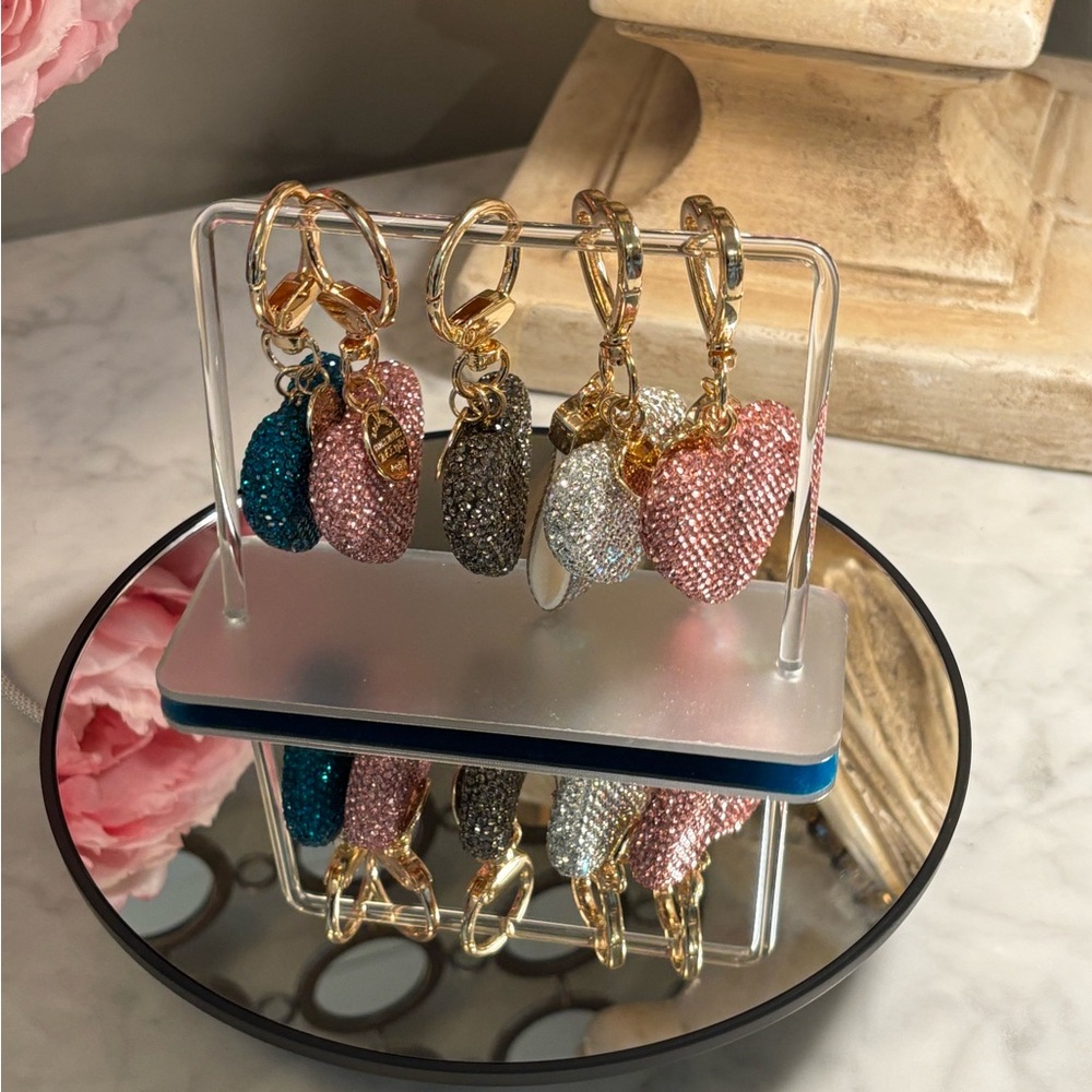Sparkling double face Keychain Set with Gold Accents - Picture 5 of 10